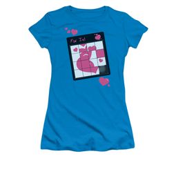 Valentine's Day Shirt Juniors Fix It Puzzle Turquoise Tee T-Shirt