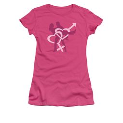 Valentine's Day Shirt Juniors Intertwined Hot Pink Tee T-Shirt