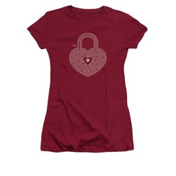Valentine's Day Shirt Juniors Key To My Heart Cardinal Tee T-Shirt