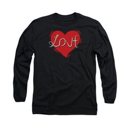 Valentine's Day Shirt Love Hate Long Sleeve Black Tee T-Shirt