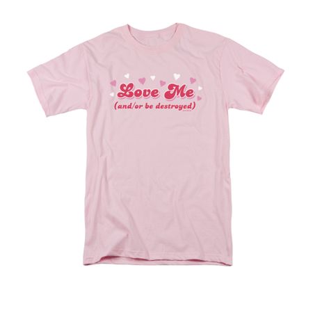 Valentine's Day Shirt Love Me Adult Pink Tee T-Shirt