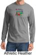 Vegan Shirt  Long Sleeve Mens Tee - Dewey Says Eat Your Veggies