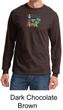 Vegan Shirt  Long Sleeve Mens Tee - Dewey Says Eat Your Veggies