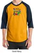 Vegetarian Shirt - Dewey Says Eat Your Veggies Raglan  Adult Shirt