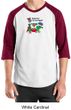 Vegetarian Shirt - Dewey Says Eat Your Veggies Raglan  Adult Shirt
