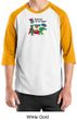 Vegetarian Shirt - Dewey Says Eat Your Veggies Raglan  Adult Shirt