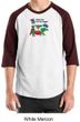 Vegetarian Shirt - Dewey Says Eat Your Veggies Raglan  Adult Shirt