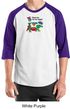 Vegetarian Shirt - Dewey Says Eat Your Veggies Raglan  Adult Shirt