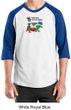 Vegetarian Shirt - Dewey Says Eat Your Veggies Raglan  Adult Shirt