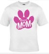 Animal Rescue Paw Print Mom T-shirt