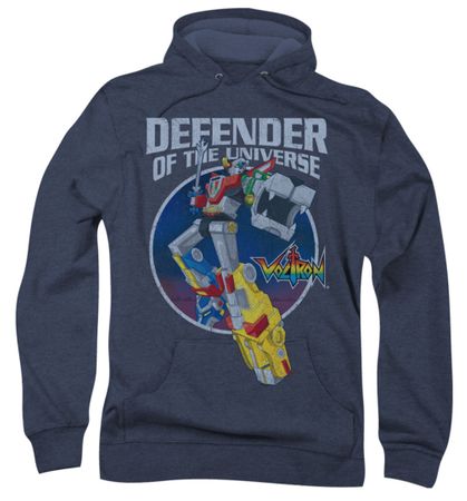 Voltron Hoodie Sweatshirt Defender Navy Blue Adult Hoody Sweat Shirt