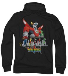 Voltron Hoodie Sweatshirt Lions Black Adult Hoody Sweat Shirt