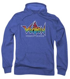 Voltron Hoodie Sweatshirt Logo Royal Blue Adult Hoody Sweat Shirt