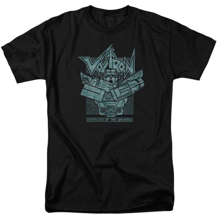 Voltron Shirt Defender Rough Adult Black Tee T-Shirt