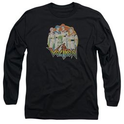 Voltron Shirt Group Long Sleeve Black Tee T-Shirt