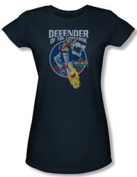 Voltron Shirt Juniors Defender Navy Blue Tee T-Shirt