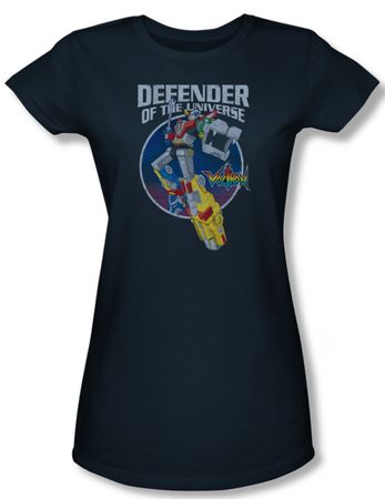 Voltron Shirt Juniors Defender Navy Blue Tee T-Shirt