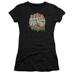 Voltron Shirt Juniors Group Black Tee T-Shirt