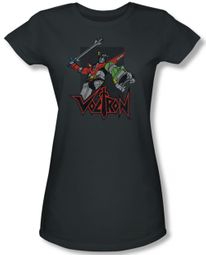 Voltron Shirt Juniors Roar Charcoal Tee T-Shirt