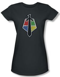 Voltron Shirt Juniors Sigil Charcoal Tee T-Shirt