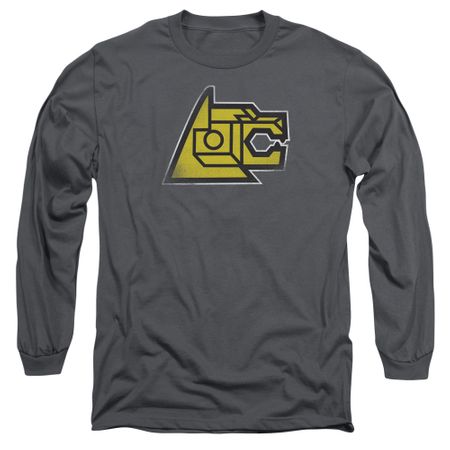 Voltron Shirt Lion Symbol Long Sleeve Charcoal Tee T-Shirt