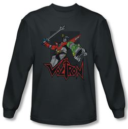 Voltron Shirt Roar Long Sleeve Charcoal Tee T-Shirt