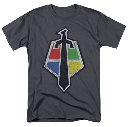 Voltron Shirt Sigil Adult Charcoal Tee T-Shirt
