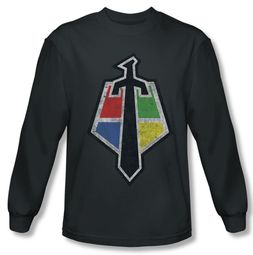 Voltron Shirt Sigil Long Sleeve Charcoal Tee T-Shirt