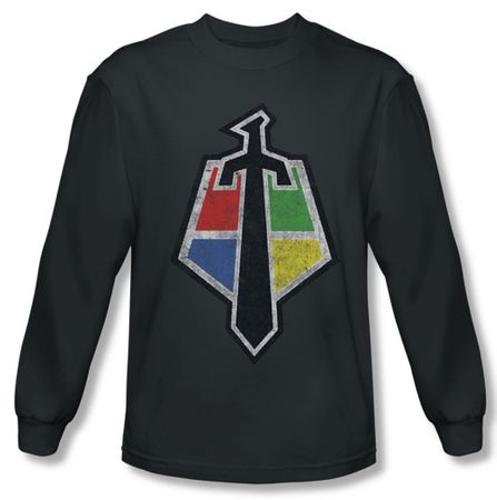 Voltron Shirt Sigil Long Sleeve Charcoal Tee T-Shirt