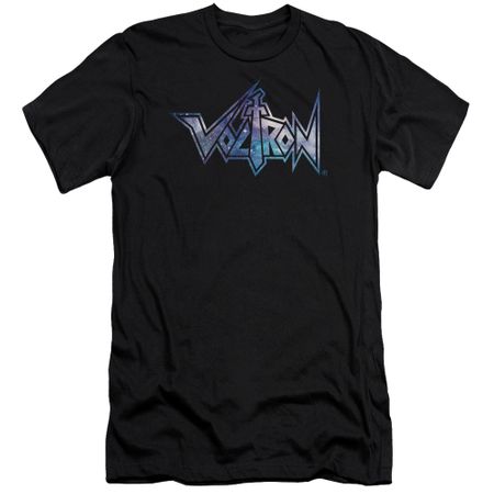 Voltron Shirt Slim Fit Space Logo Black Tee T-Shirt