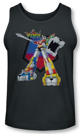 Voltron Tank Top Blazing Sword Charcoal Tanktop