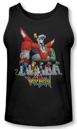 Voltron Tank Top Lions Black Tanktop