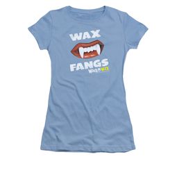 Wack O Wax Shirt Juniors Fangs Carolina Blue T-Shirt