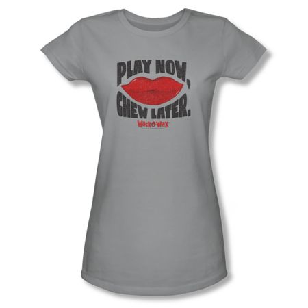 Wack O Wax Shirt Juniors Play Silver T-Shirt