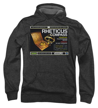 Warehouse 13 Hoodie Sweatshirt Rheticus Compass Charcoal Adult Hoody
