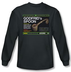 Warehouse 13 Shirt Godfrid Spoon Long Sleeve Charcoal Tee T-Shirt