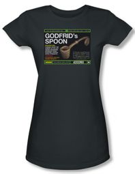 Warehouse 13 Shirt Juniors Godfrid Spoon Charcoal Tee T-Shirt