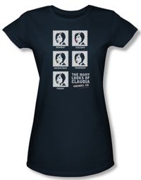 Warehouse 13 Shirt Juniors Many Looks Navy Blue Tee T-Shirt Warehouse 13 Shirt Juniors Many Looks Navy Blue Tee T-Shirt