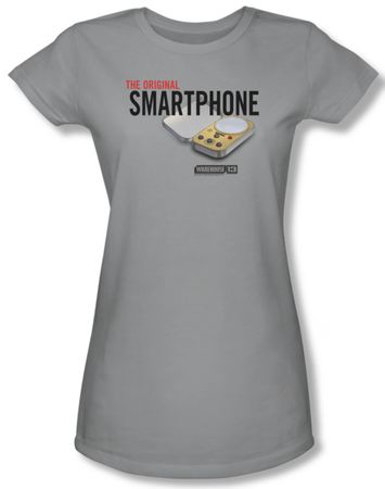 Warehouse 13 Shirt Juniors Original Smartphone Silver Tee T-Shirt