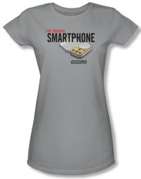 Warehouse 13 Shirt Juniors Original Smartphone Silver Tee T-Shirt