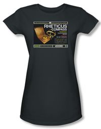 Warehouse 13 Shirt Juniors Rheticus Compass Charcoal Tee T-Shirt Warehouse 13 Shirt Juniors Rheticus Compass Charcoal Tee T-Shirt