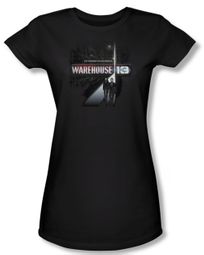 Warehouse 13 Shirt Juniors The Unknown Black Tee T-Shirt Warehouse 13 Shirt Juniors The Unknown Black Tee T-Shirt