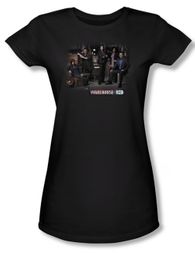 Warehouse 13 Shirt Juniors Warehouse Cast Black Tee T-Shirt