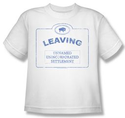 Warehouse 13 Shirt Kids Now Leaving Univille White Youth Tee T-Shirt
