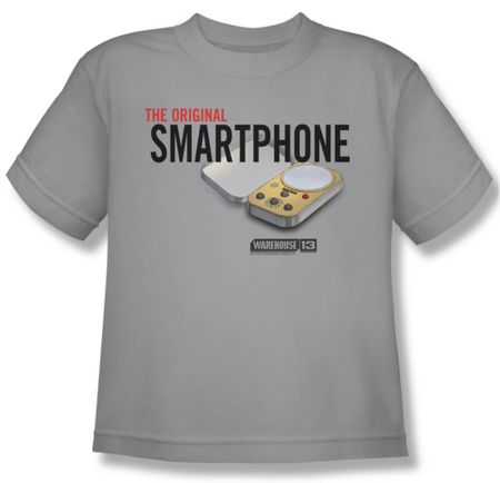 Warehouse 13 Shirt Kids Original Smartphone Silver Youth Tee T-Shirt