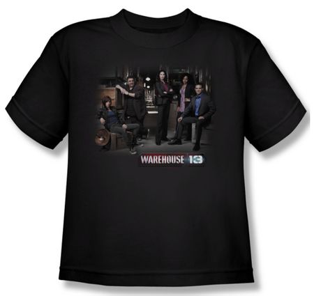 Warehouse 13 Shirt Kids Warehouse Cast Black Youth Tee T-Shirt