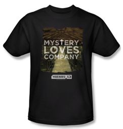 Warehouse 13 Shirt Mystery Loves Adult Black Tee T-Shirt Warehouse 13 Shirt Mystery Loves Adult Black Tee T-Shirt