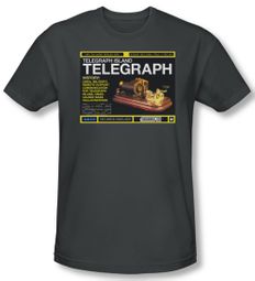 Warehouse 13 Shirt Telegraph Island Adult Charcoal Tee T-Shirt