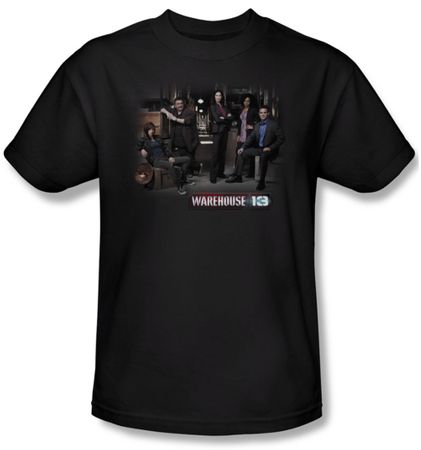 Warehouse 13 Shirt Warehouse Cast Adult Black Tee T-Shirt