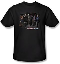 Warehouse 13 Shirt Warehouse Cast Adult Black Tee T-Shirt